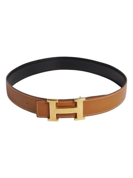 Hermes Vintage 96 Belt Leather River